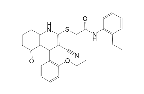 acetamide, 2-[[3-cyano-4-(2-ethoxyphenyl)-1,4,5,6,7,8-hexahydro-5-oxo-2-quinolinyl]thio]-N-(2-ethylphenyl)-