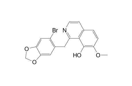 8-Isoquinolinol, 1-[(6-bromo-1,3-benzodioxol-5-yl)methyl]-7-methoxy-