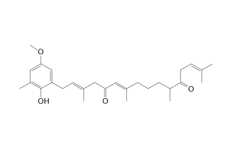(2E,6E)-1-(2-hydroxy-5-methoxy-3-methyl-phenyl)-3,7,11,15-tetramethyl-hexadeca-2,6,14-triene-5,12-dione