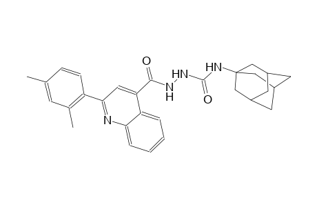 N-(1-adamantyl)-2-{[2-(2,4-dimethylphenyl)-4-quinolinyl]carbonyl}hydrazinecarboxamide