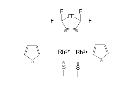 rhodium(III) dicyclopenta-2,4-dien-1-ide dimethanethiolate perfluorobut-2-ene-2,3-diide