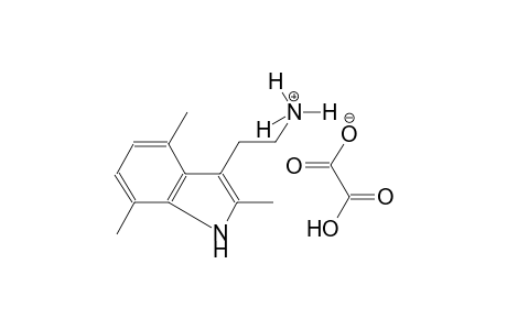 2-(2,4,7-trimethyl-1H-indol-3-yl)ethanaminium carboxyformate