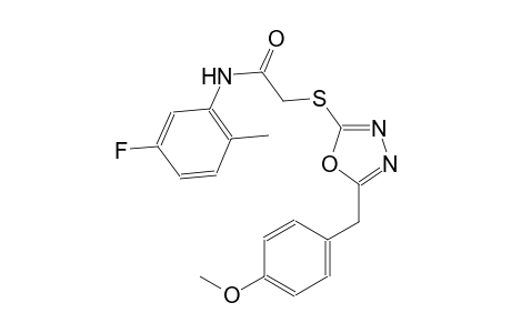 acetamide, N-(5-fluoro-2-methylphenyl)-2-[[5-[(4-methoxyphenyl)methyl]-1,3,4-oxadiazol-2-yl]thio]-