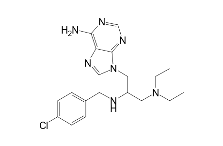 1-(6-Aminopurin-9-yl)-2-[(4-chlorophenyl)methyl]amino-3-diethylaminopropane