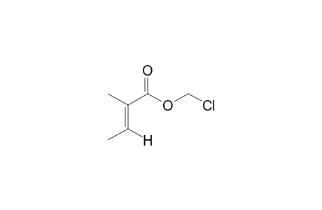 trans-2-methylcrotonic acid, chloromethyl ester
