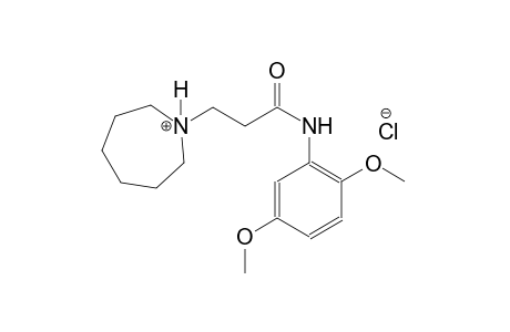 1H-azepinium, 1-[3-[(2,5-dimethoxyphenyl)amino]-3-oxopropyl]hexahydro-, chloride
