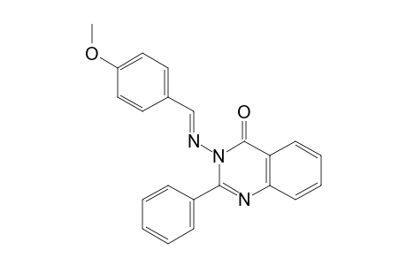 3-[[(4-METHOXYPHENYL)-METHYLENE]-AMINO]-2-PHENYLQUINAZOLIN-4(3H)-ONE