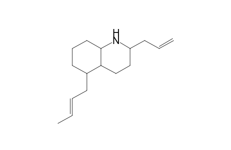 5-(2'-Buten-1'-yl)-2-(2"-propenyl)-decahydroquinoline