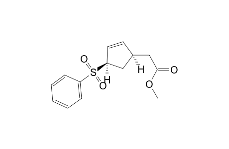 2-[(1S,4R)-4-(benzenesulfonyl)-1-cyclopent-2-enyl]acetic acid methyl ester