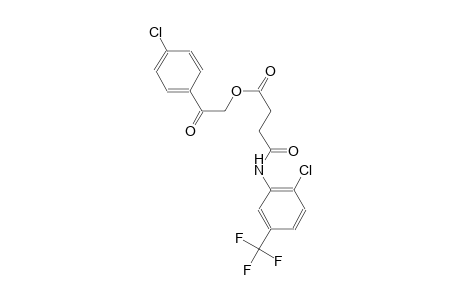 butanoic acid, 4-[[2-chloro-5-(trifluoromethyl)phenyl]amino]-4-oxo-, 2-(4-chlorophenyl)-2-oxoethyl ester