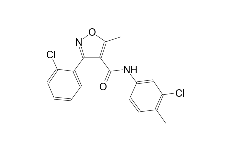 N-(3-chloro-4-methylphenyl)-3-(2-chlorophenyl)-5-methyl-4-isoxazolecarboxamide