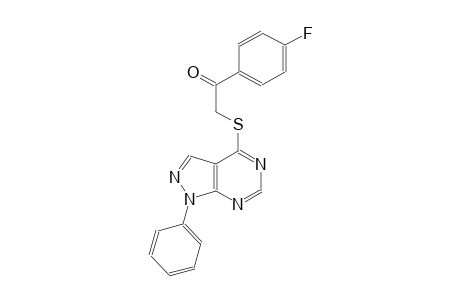 1-(4-fluorophenyl)-2-[(1-phenyl-1H-pyrazolo[3,4-d]pyrimidin-4-yl)sulfanyl]ethanone