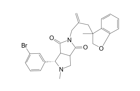 5-Methyl-4-(3-bromophenyl)-2-[2-(3-methyl-2,3-dihydrobenzofuran-3-ylmethyl)allyl]-1,3,3a.alpha.,4.beta.,6.alpha..beta.,6a.alpha.-hexahydropyrrolo[3,4-c]pyrrole-1,3-dione