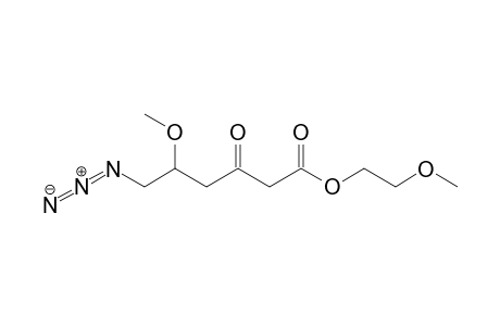 6-Azido-5-methoxy-3-oxohexanoic acid 2-methoxyethyl ester