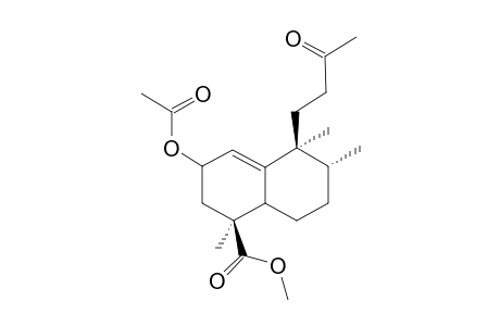 (1S,5S,6R)-3-Acetoxy-1,5,6-trimethyl-5-(3-oxo-butyl)-1,2,3,5,6,7,8,8a-octahydro-naphthalene-1-carboxylic acid methyl ester