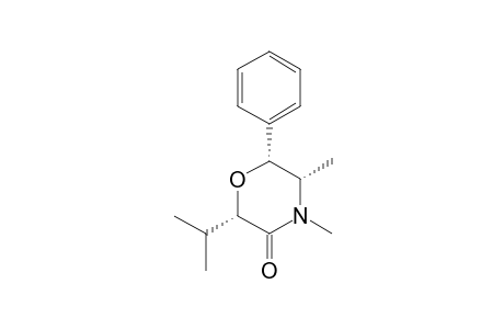 (2S,5S,6R)-2-isopropyl-4,5-dimethyl-6-phenyl-morpholin-3-one