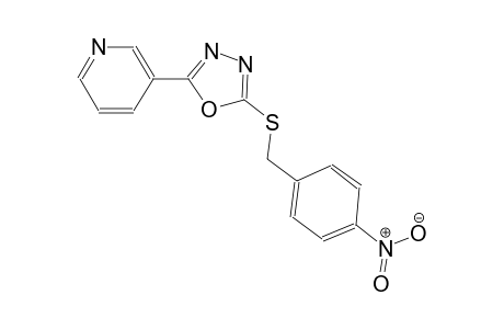 3-{5-[(4-nitrobenzyl)sulfanyl]-1,3,4-oxadiazol-2-yl}pyridine