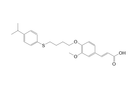 (2E)-3-(4-{4-[(4-isopropylphenyl)sulfanyl]butoxy}-3-methoxyphenyl)-2-propenoic acid