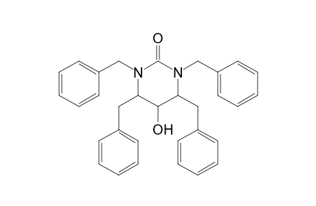 1,3,4,6-Tetra-benzyl-5-hydroxy-hexahydropyrimidin-2-one