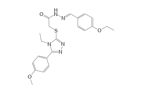 N'-[(E)-(4-ethoxyphenyl)methylidene]-2-{[4-ethyl-5-(4-methoxyphenyl)-4H-1,2,4-triazol-3-yl]sulfanyl}acetohydrazide