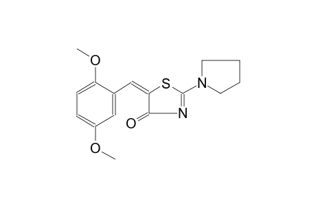 4(5H)-thiazolone, 5-[(2,5-dimethoxyphenyl)methylene]-2-(1-pyrrolidinyl)-, (5E)-