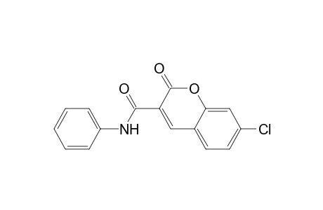 7-Chloranyl-2-oxidanylidene-N-phenyl-chromene-3-carboxamide