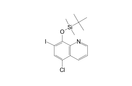 8-([tert-Butyl(dimethyl)silyl]oxy)-5-chloro-7-iodoquinoline