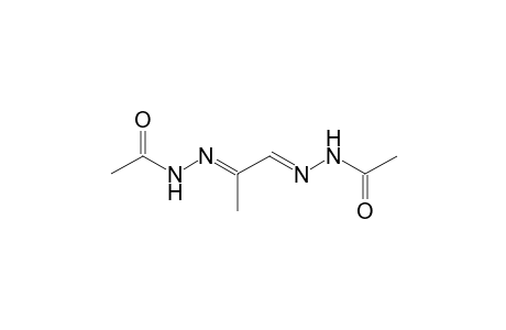N-[(E)-[(2E)-2-(acetylhydrazinylidene)propylidene]amino]acetamide