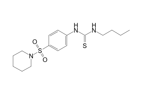 1-butyl-3-[p-(piperidinosulfonyl)phenyl]-2-thiourea