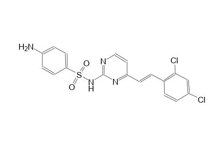 4-amino-N-{4-[(E)-2-(2,4-dichlorophenyl)ethenyl]-2-pyrimidinyl}benzenesulfonamide