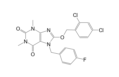 8-[(2,4-dichlorobenzyl)oxy]-7-(4-fluorobenzyl)-1,3-dimethyl-3,7-dihydro-1H-purine-2,6-dione