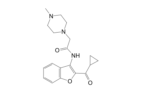 N-[2-(Cyclopropylcarbonyl)-1-benzofuran-3-yl]-2-(4-methyl-1-piperazinyl)acetamide