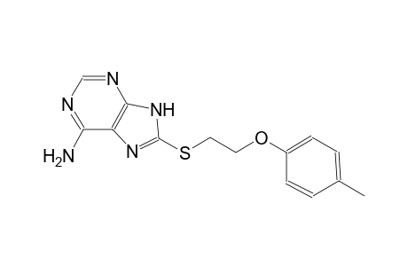 9H-purin-6-amine, 8-[[2-(4-methylphenoxy)ethyl]thio]-