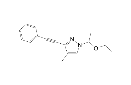 1-(1-Ethoxyethyl)-4-methyl-3-(phenylethynyl)-1H-pyrazole