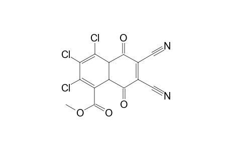 2,3,4-Trichloro-6,7-dicyano-5,8-dioxo-5,8-dihydronaphthalene-1-carboxylic acid methyl ester