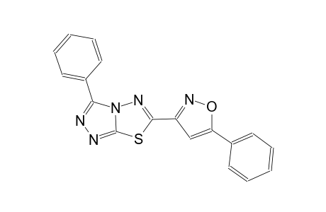 [1,2,4]triazolo[3,4-b][1,3,4]thiadiazole, 3-phenyl-6-(5-phenyl-3-isoxazolyl)-