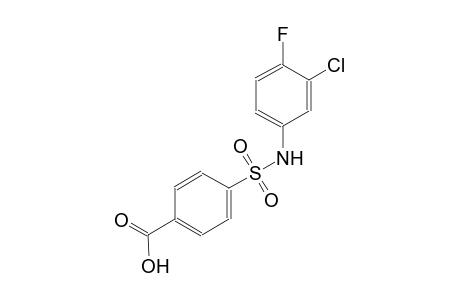 4-[(3-chloro-4-fluoroanilino)sulfonyl]benzoic acid