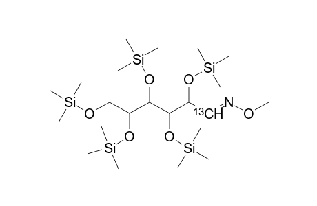 TMS-derivative of (1-C13)-glucosw-methyloxime