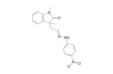 2,3-Dihydro-1,3-dimethyl-2-oxo-1H-indol-3-acetaldehyde - N-(p-Nitrophenyl)hydrazone