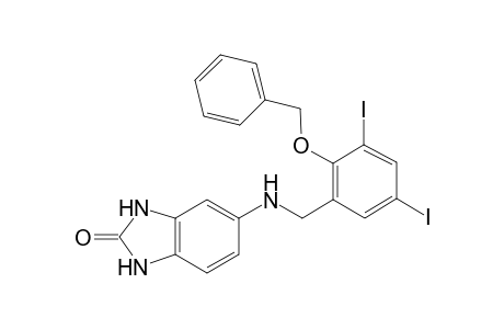 5-(2-Benzyloxy-3,5-diiodo-benzylamino)-1,3-dihydro-benzoimidazol-2-one