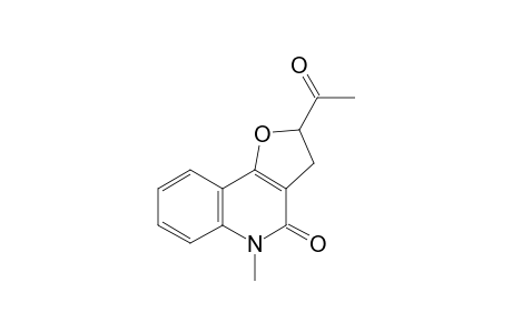 2-Acetyl-3,5-dihydro-5-methylfuro[3,2-c]quinolin-4(2H)-one