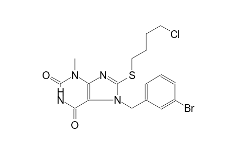 7-(3-bromobenzyl)-8-[(4-chlorobutyl)sulfanyl]-3-methyl-3,7-dihydro-1H-purine-2,6-dione