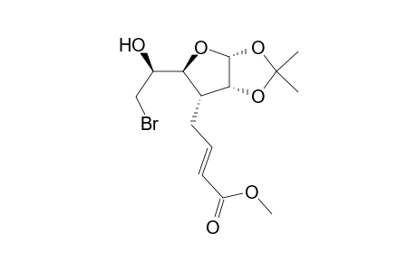 6-Bromo-3,6-dideoxy-3-C-[(E)-(methoxycarbonyl)-2-propenyl]-1,2-O-isopropylidene-.alpha.-D-allofuranose