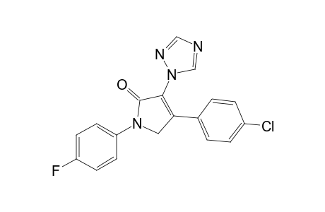 4-(4-chlorophenyl)-1-(4-fluorophenyl)-3-(1H-1,2,4-triazol-1-yl)-1H-pyrrol-2(5H)-one