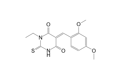 4,6(1H,5H)-pyrimidinedione, 5-[(2,4-dimethoxyphenyl)methylene]-1-ethyldihydro-2-thioxo-, (5E)-