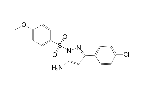 1H-pyrazol-5-amine, 3-(4-chlorophenyl)-1-[(4-methoxyphenyl)sulfonyl]-