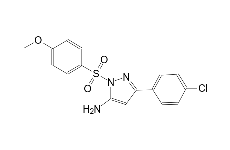 1H-pyrazol-5-amine, 3-(4-chlorophenyl)-1-[(4-methoxyphenyl)sulfonyl]-