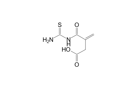 Butanedioic acid, monoamide, 3-methylene-N-(thiocarbamoyl)-