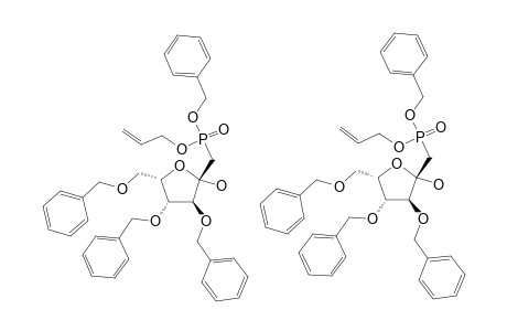 1-(ALLYLBENZYLPHOSPHINYL)-1-DEOXY-3,4,6-TRI-O-(BENZYL)-D-FRUCTOFURANOSE