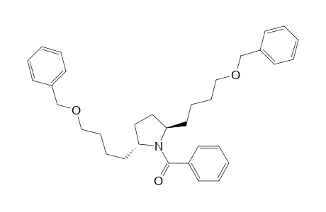 Pyrrolidine, 1-benzoyl-2,5-bis[4-(phenylmethoxy)butyl]-, (2R-trans)-